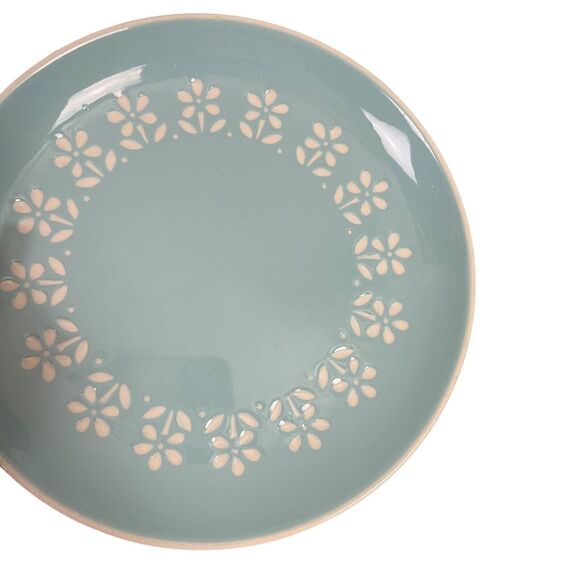 Harkerware Oven Dishwasher Proof Blue Floral 7" Round Plates Small Set of 2 - Picture 7 of 16